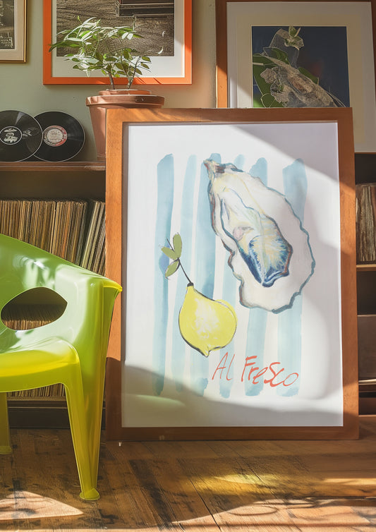Al Fresco Oysters and Lemons Print 5