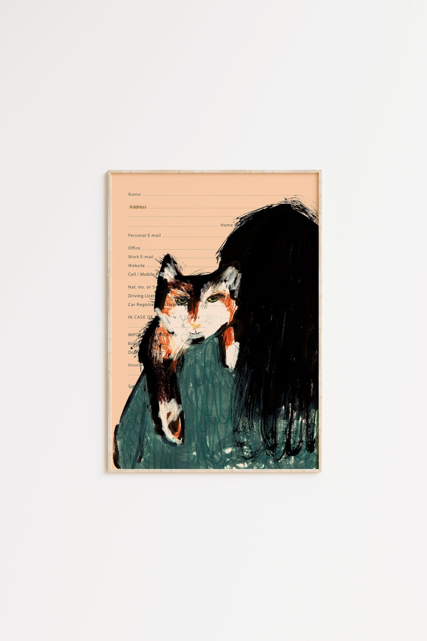 Calico Cat Print