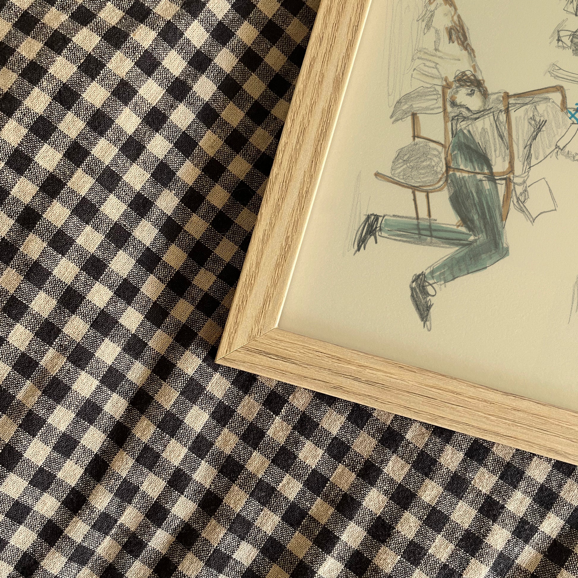 Dog walkers at the park illustration print 7