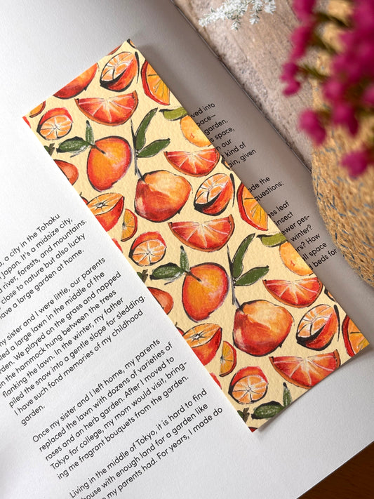 Oranges Double Sided Bookmark