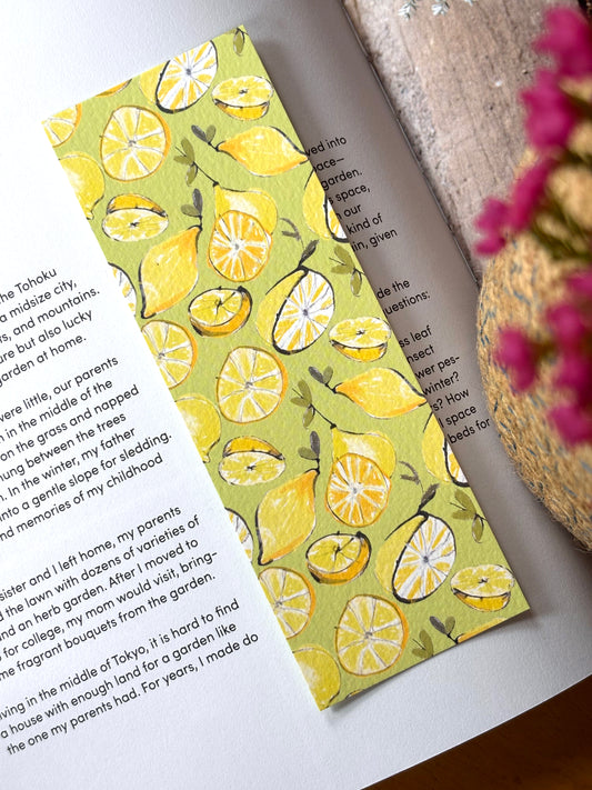 Lemons Double Sided Bookmark