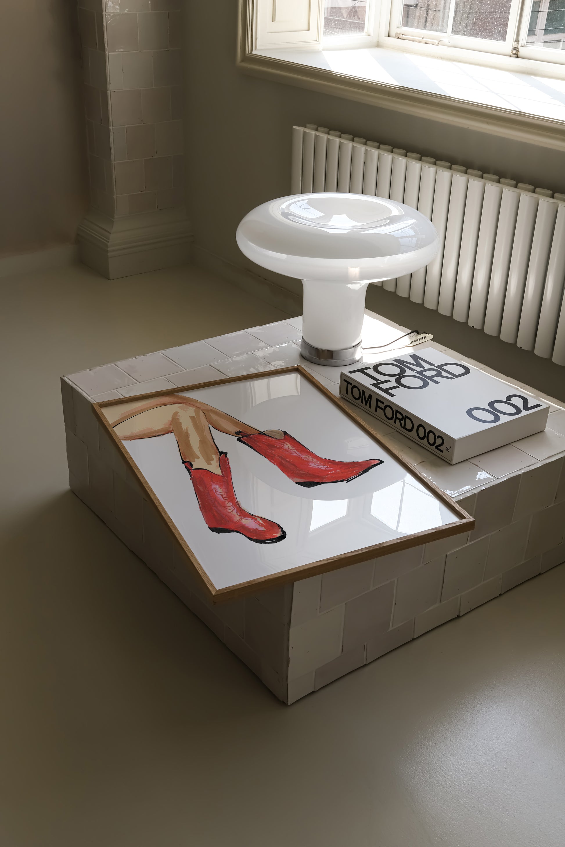 Red Cowboy Boots Print 5