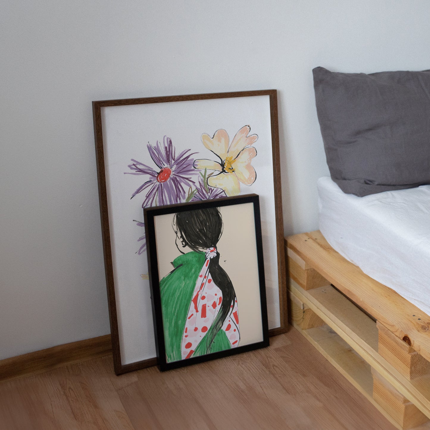 Aster and English Rose Print 4