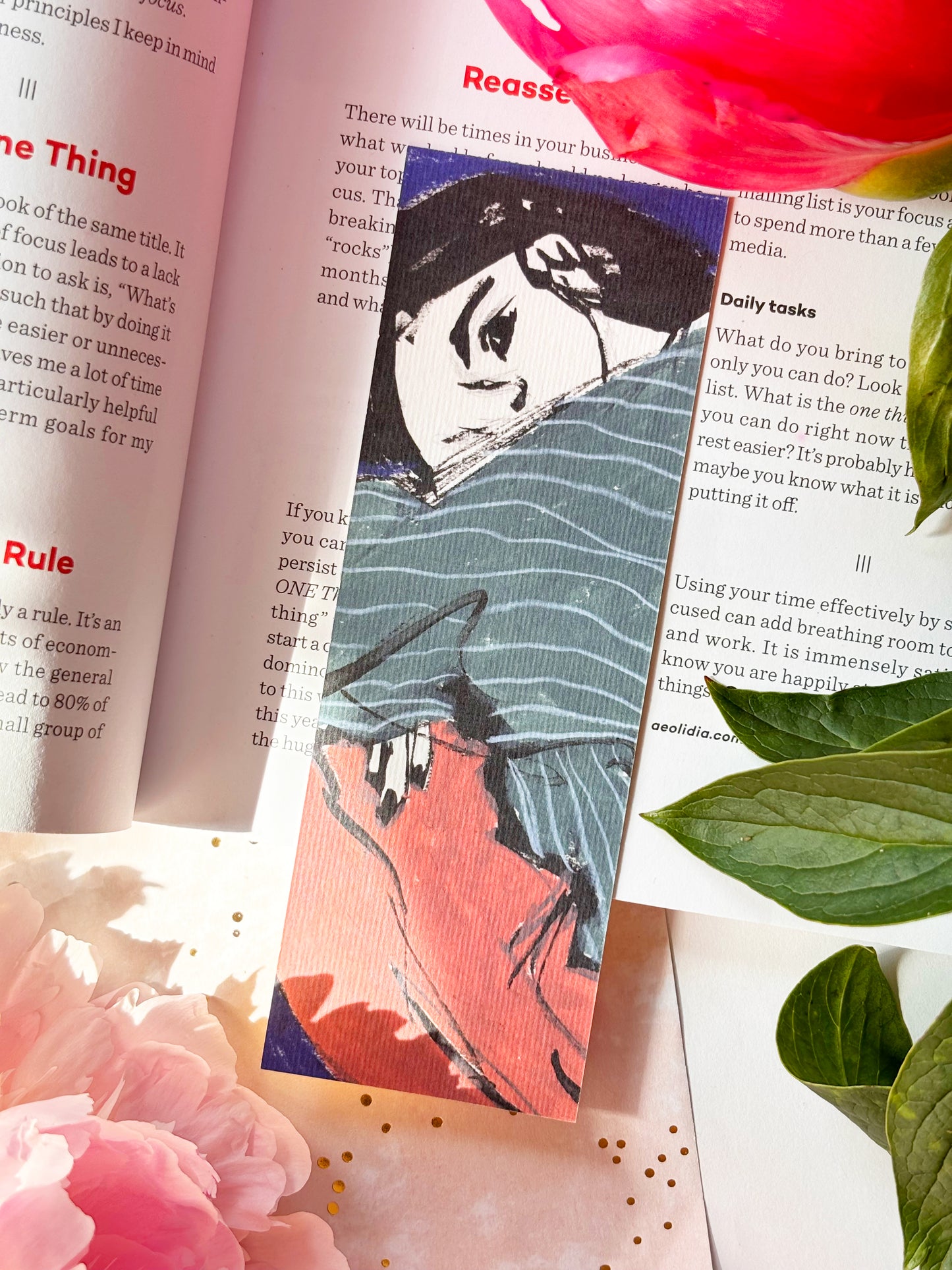 Striped Pyjama Illustrated Double Sided Bookmark 2