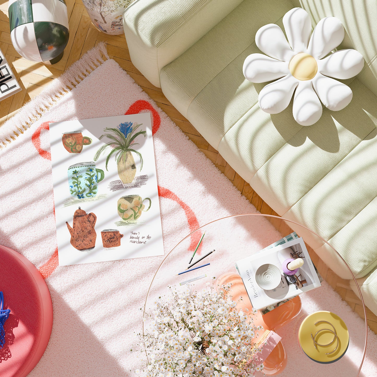 There's Beauty In The Mundane Trinkets Print 3