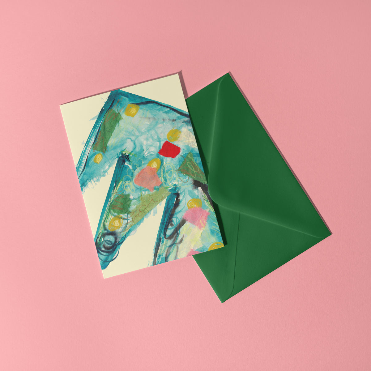Abstract Christmas Tree Card