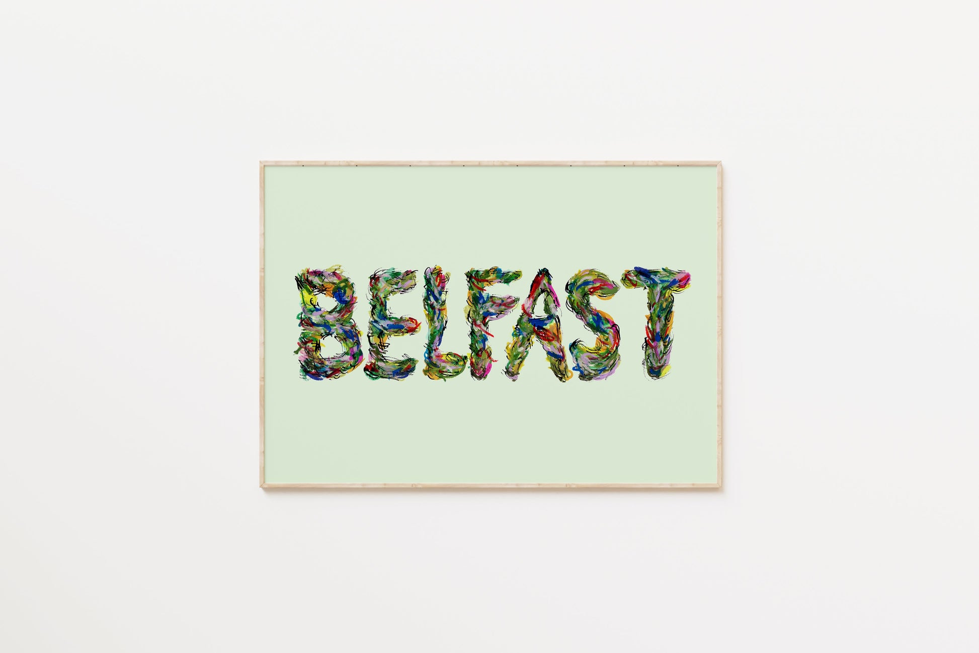 Belfast Floral Typography Print 1