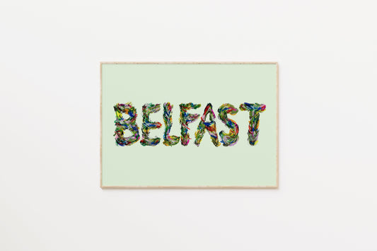 Belfast Floral Typography Print 1