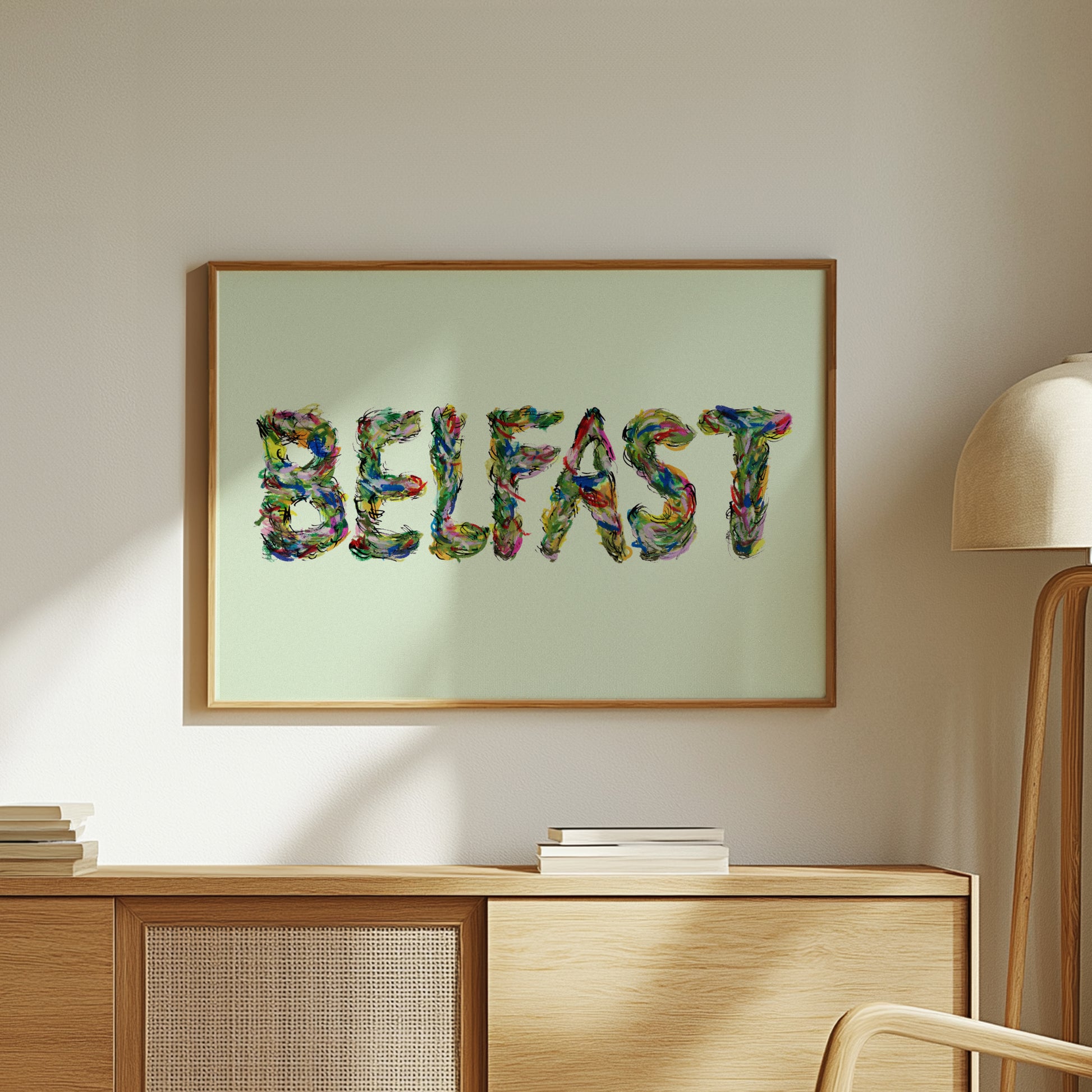 Belfast Floral Typography Print 3