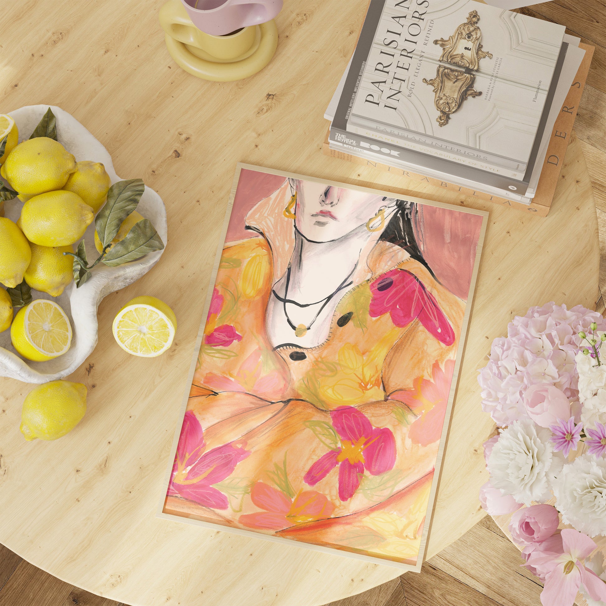 Flowy Floral Shirt Art Print 3