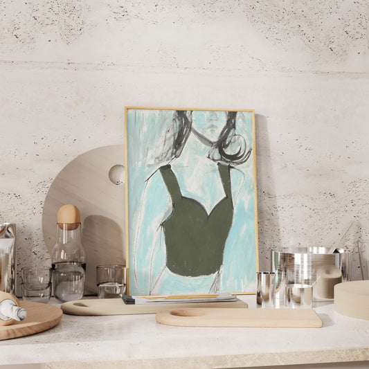 Green Corset Print 2