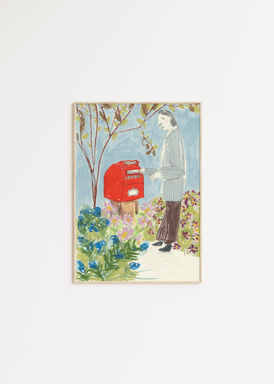 Red letterbox print 1