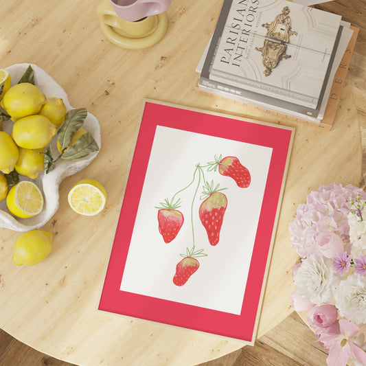 Strawberry Illustration Print 1