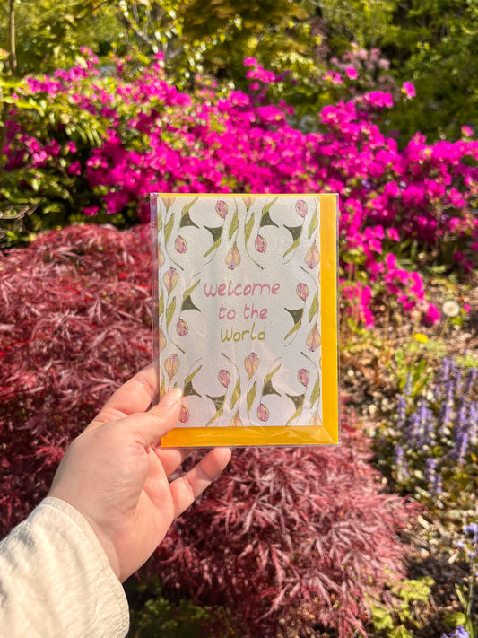 welcome to the world card 1