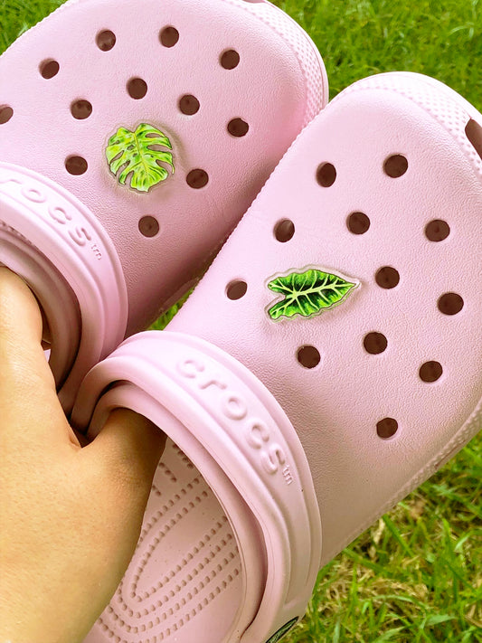 Bright Monstera Deliciosa Shoe Charm