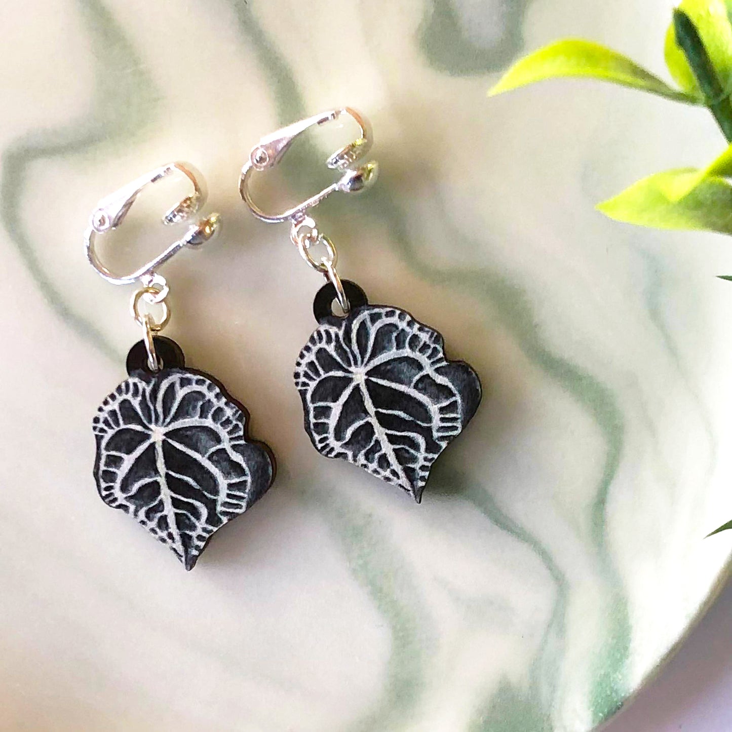Anthurium Clarinervium Earrings
