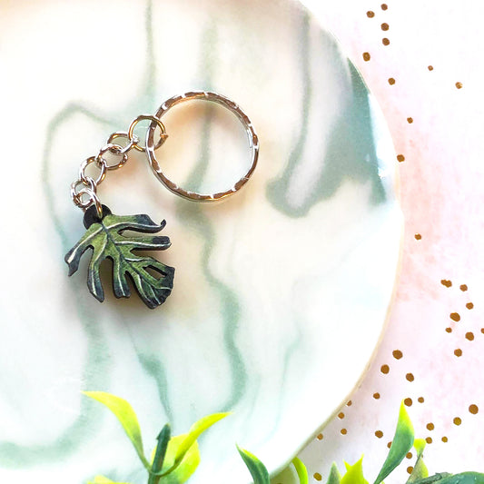 Monstera Deliciosa Keyring