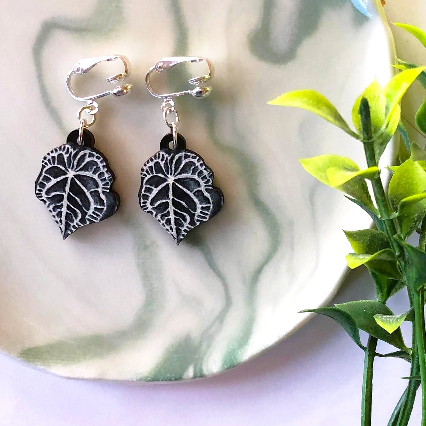 Anthurium Clarinervium Earrings
