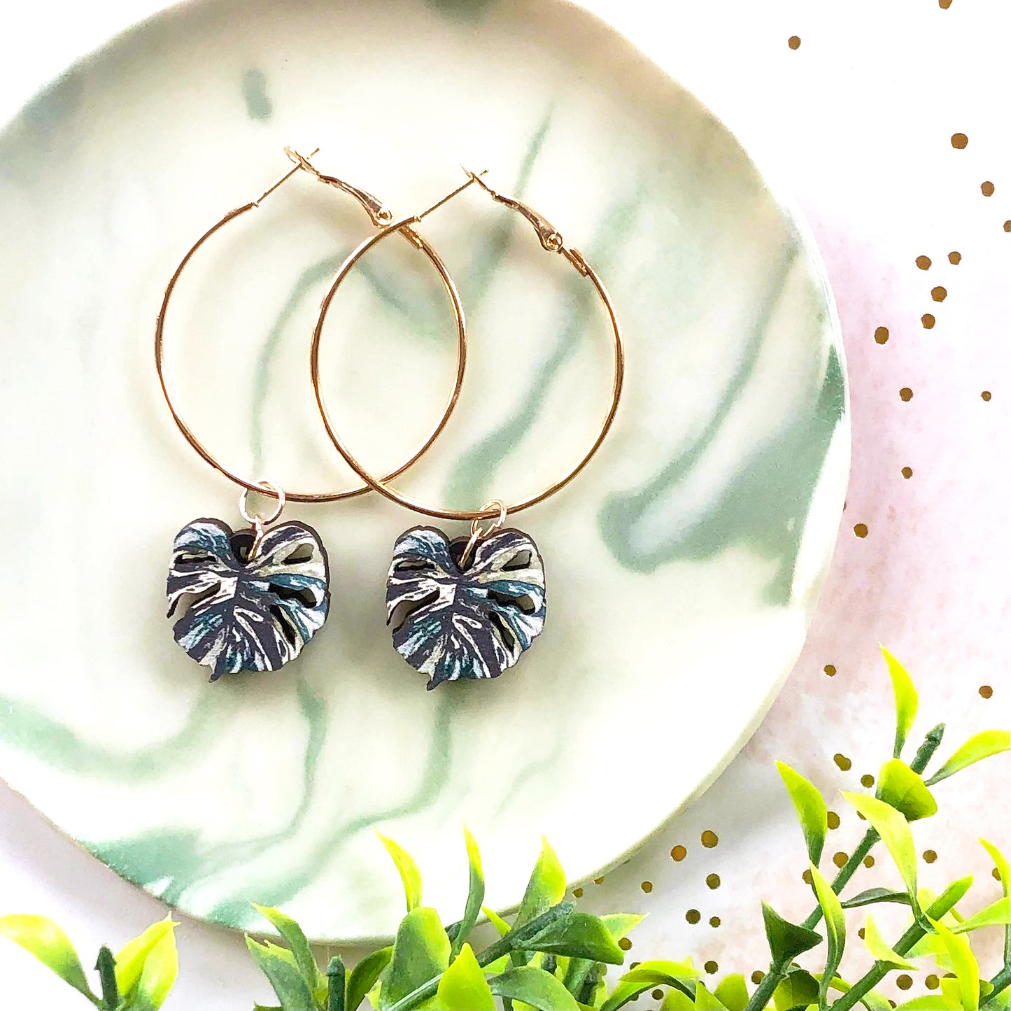 Anthurium Clarinervium Earrings