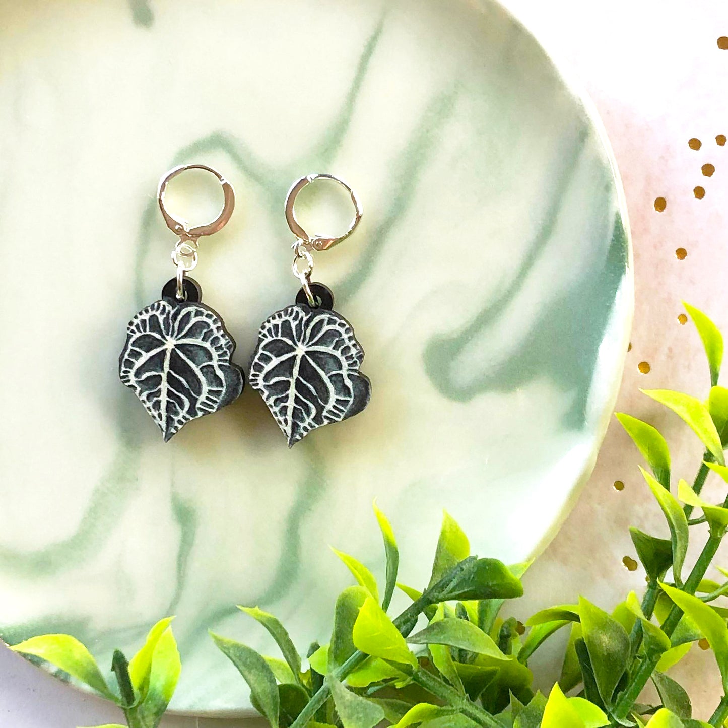 Anthurium Clarinervium Earrings