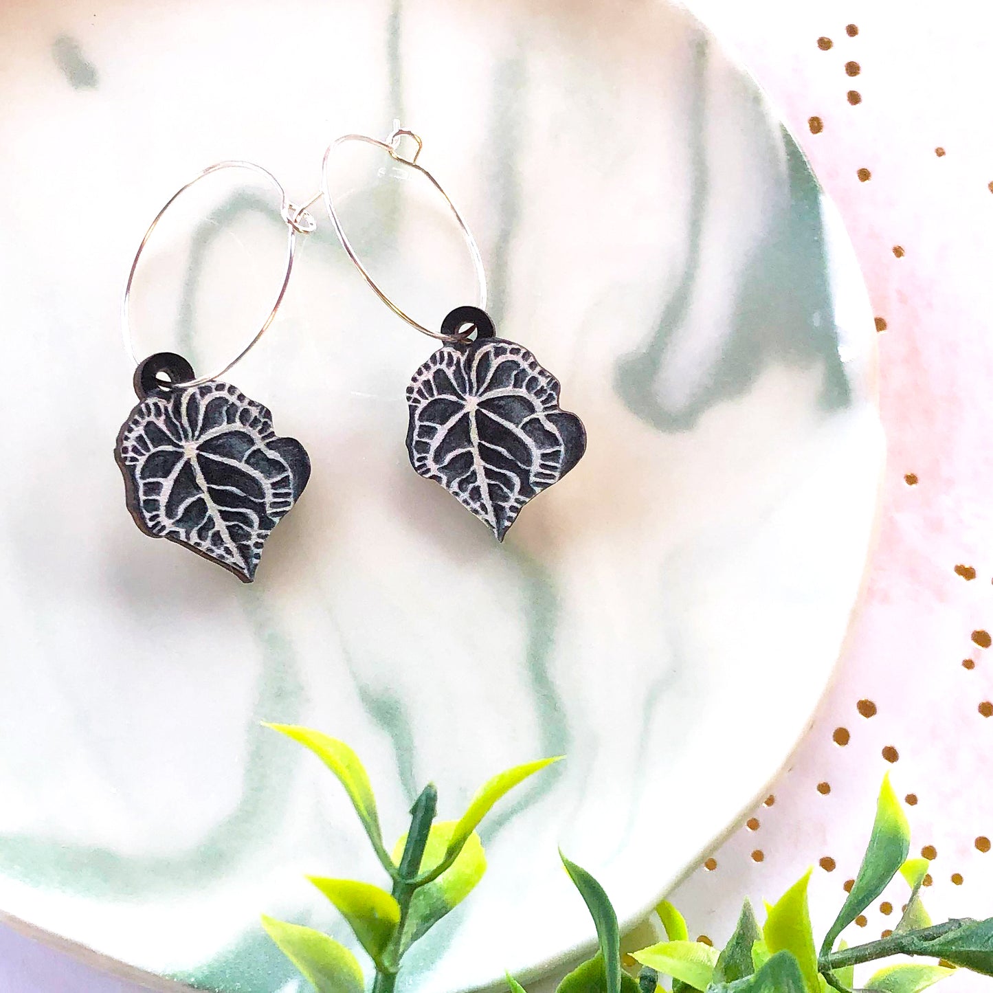 Anthurium Clarinervium Earrings