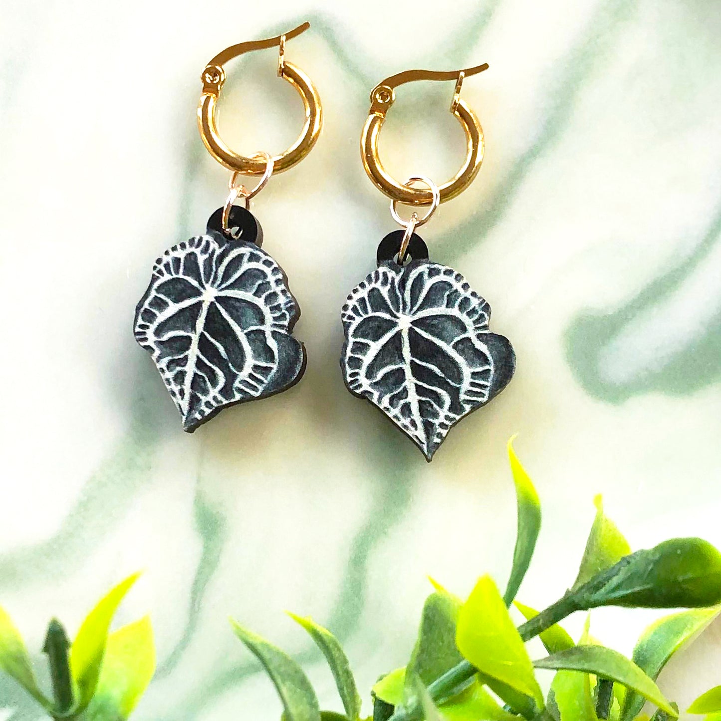 Anthurium Clarinervium Earrings