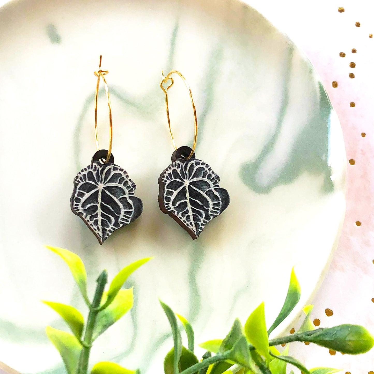 Anthurium Clarinervium Earrings