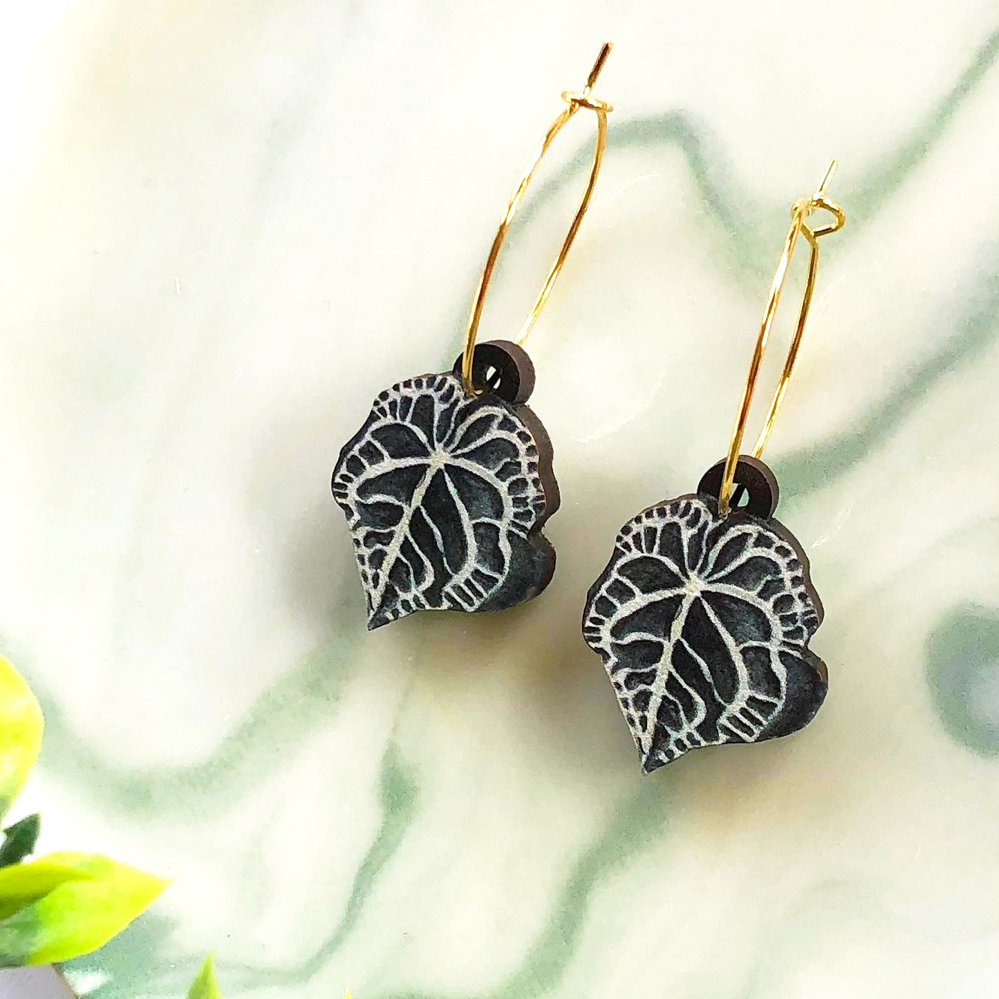 Anthurium Clarinervium Earrings