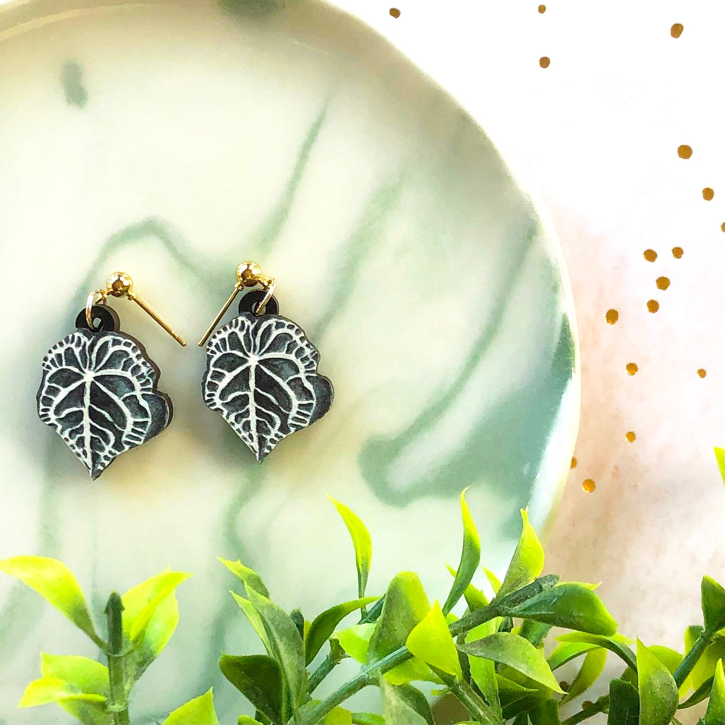 Anthurium Clarinervium Earrings