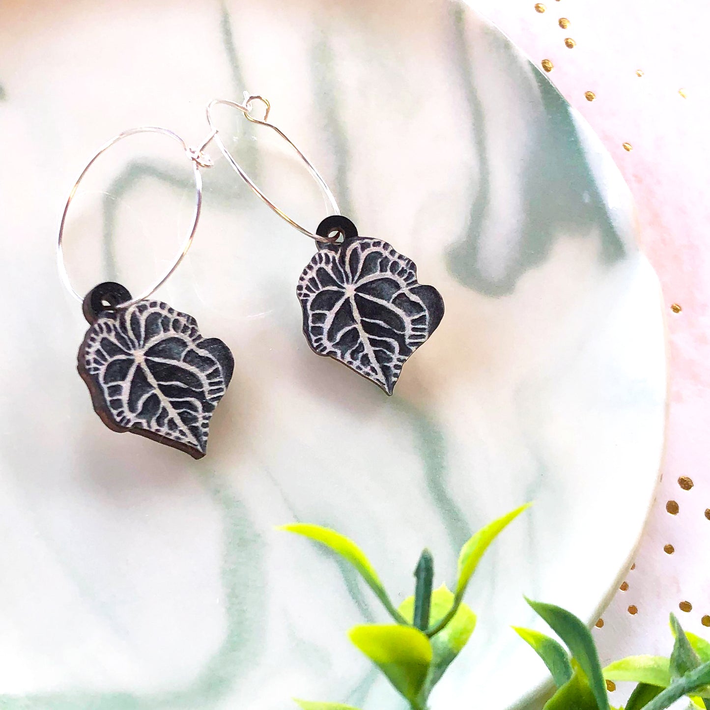 Anthurium Clarinervium Earrings