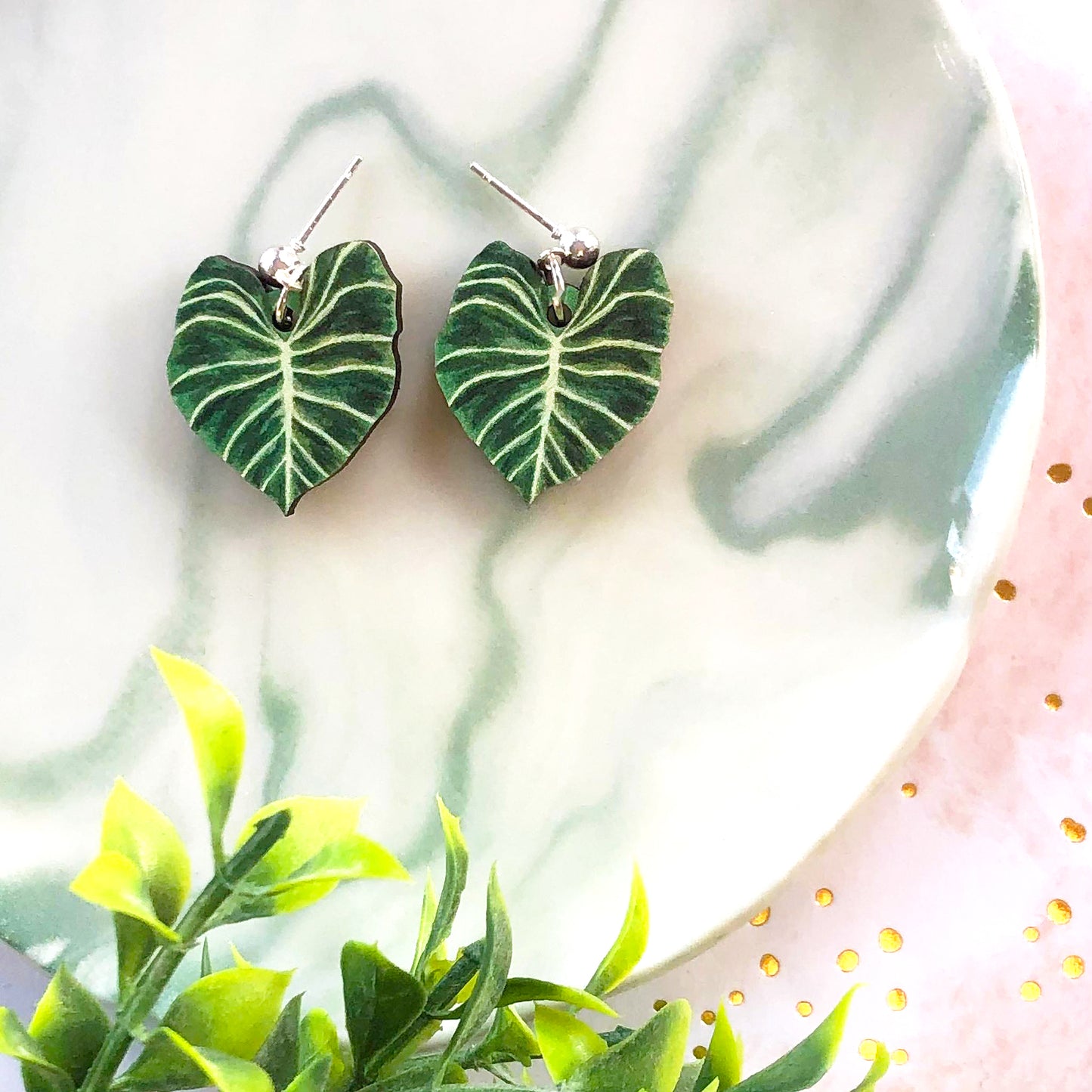 Philodendron Gloriosum Earrings