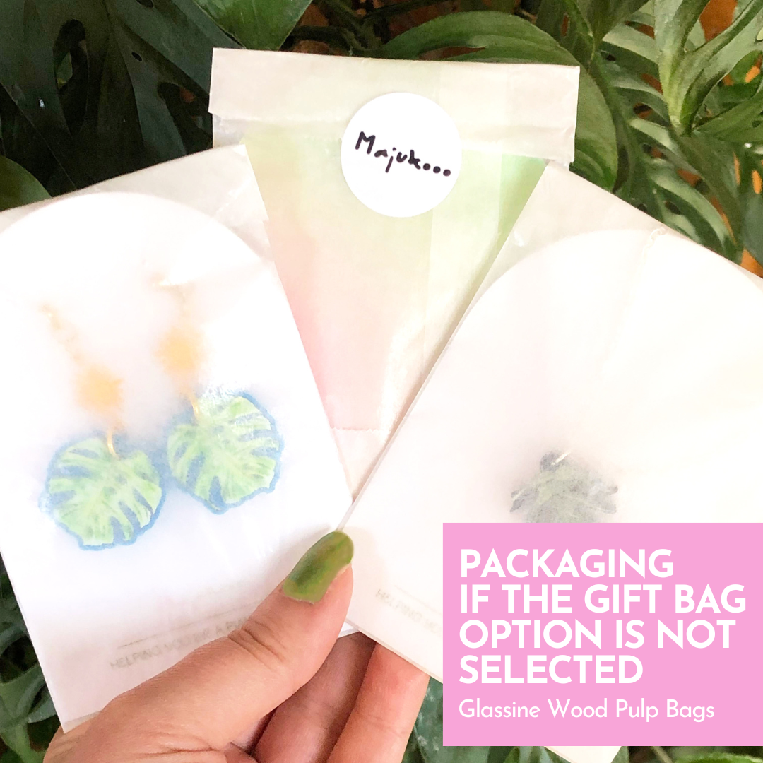 Monstera Variegata Earrings