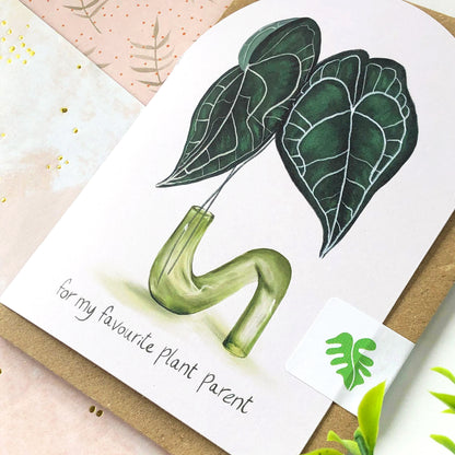 For My Favourite Plant Parent Arched Card
