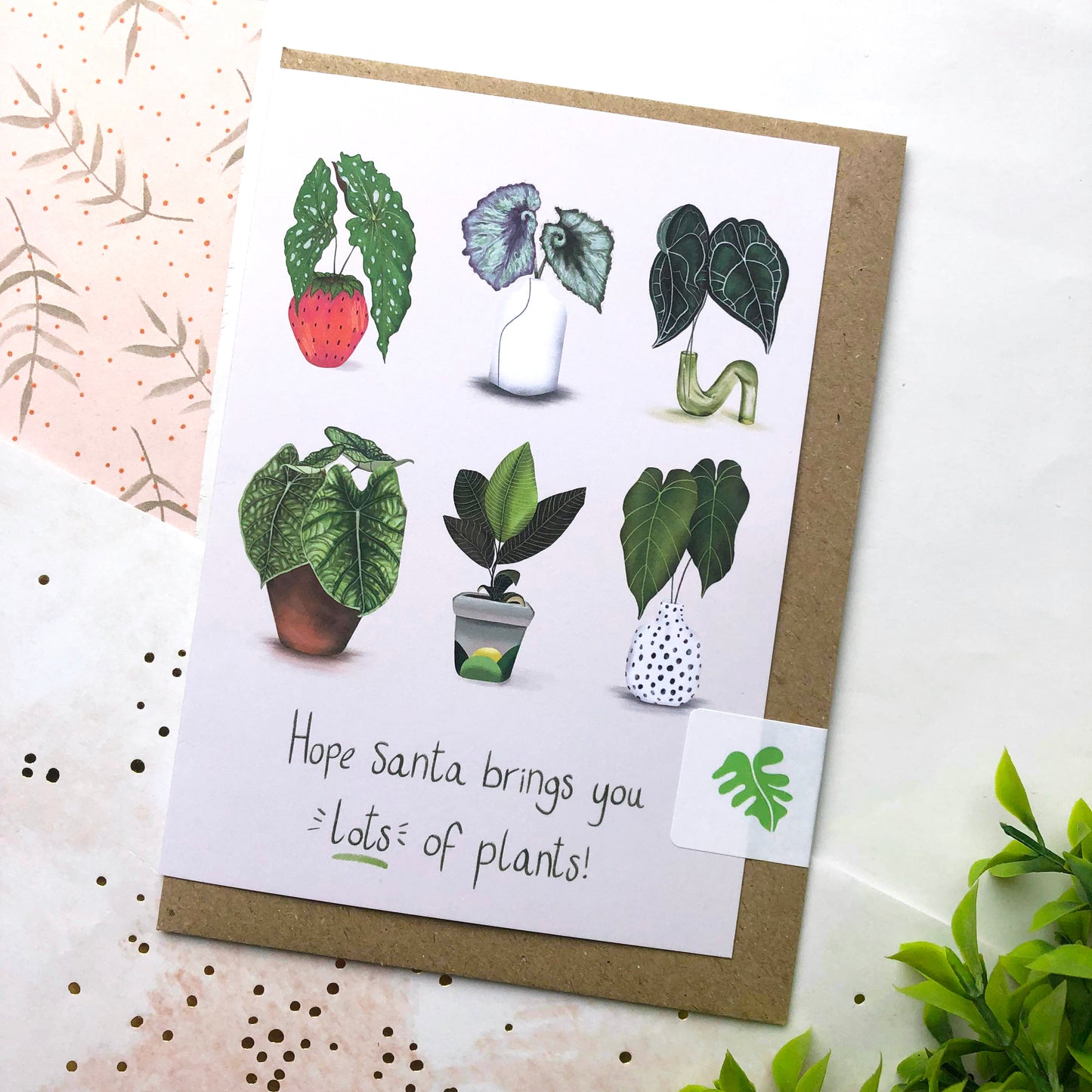 Hope Santa Brings You Lots Of Plants Card
