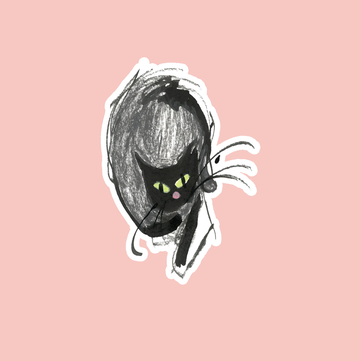 Black Cat Sticker
