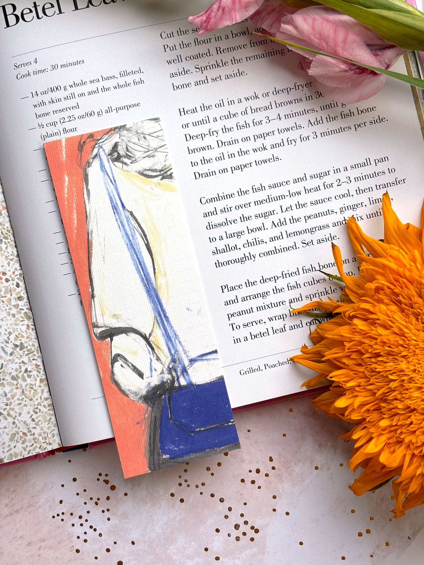 Bright Fashion Illustrated Double Sided Bookmark