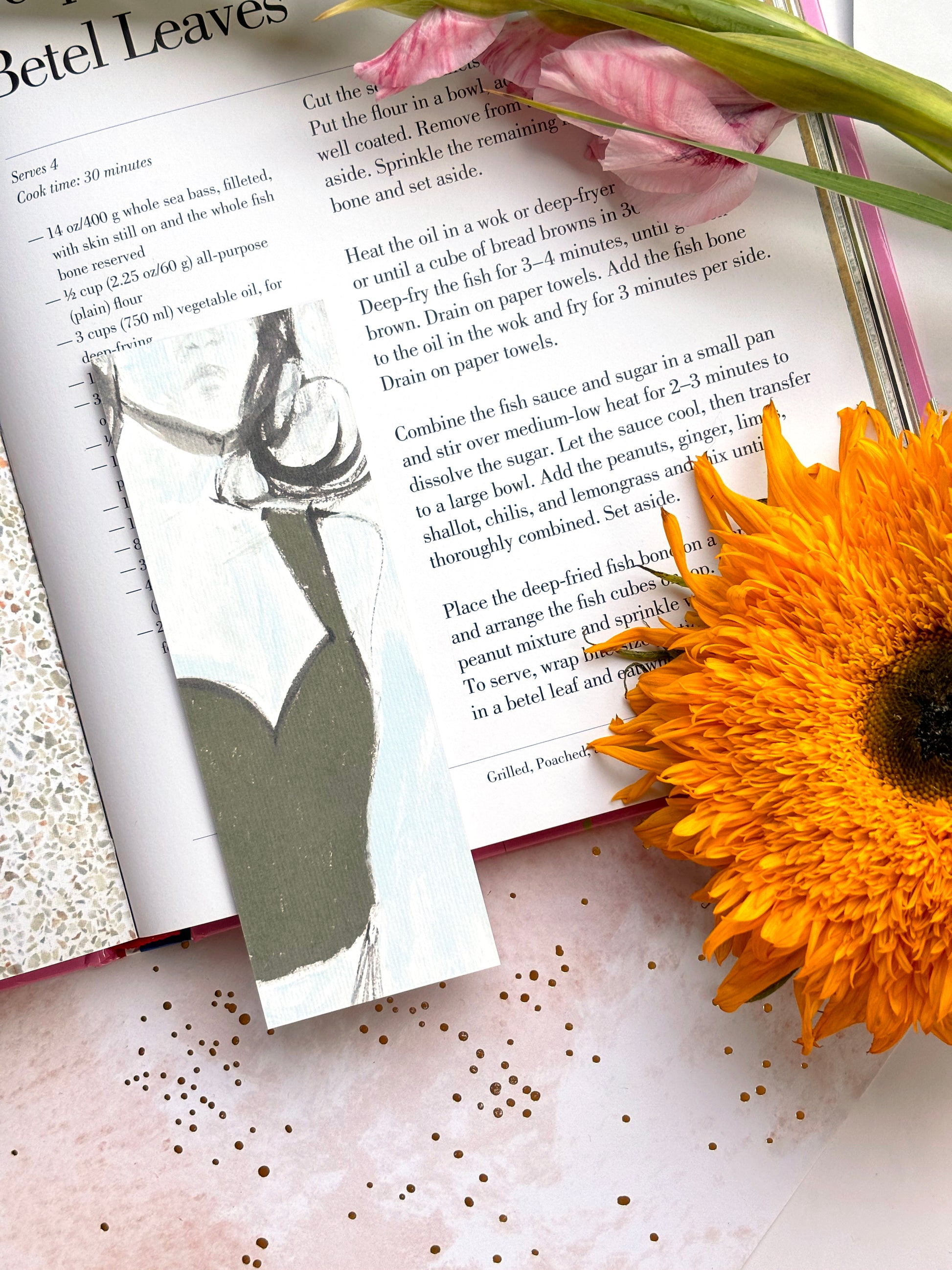 Bright Fashion Illustrated Double Sided Bookmark 4