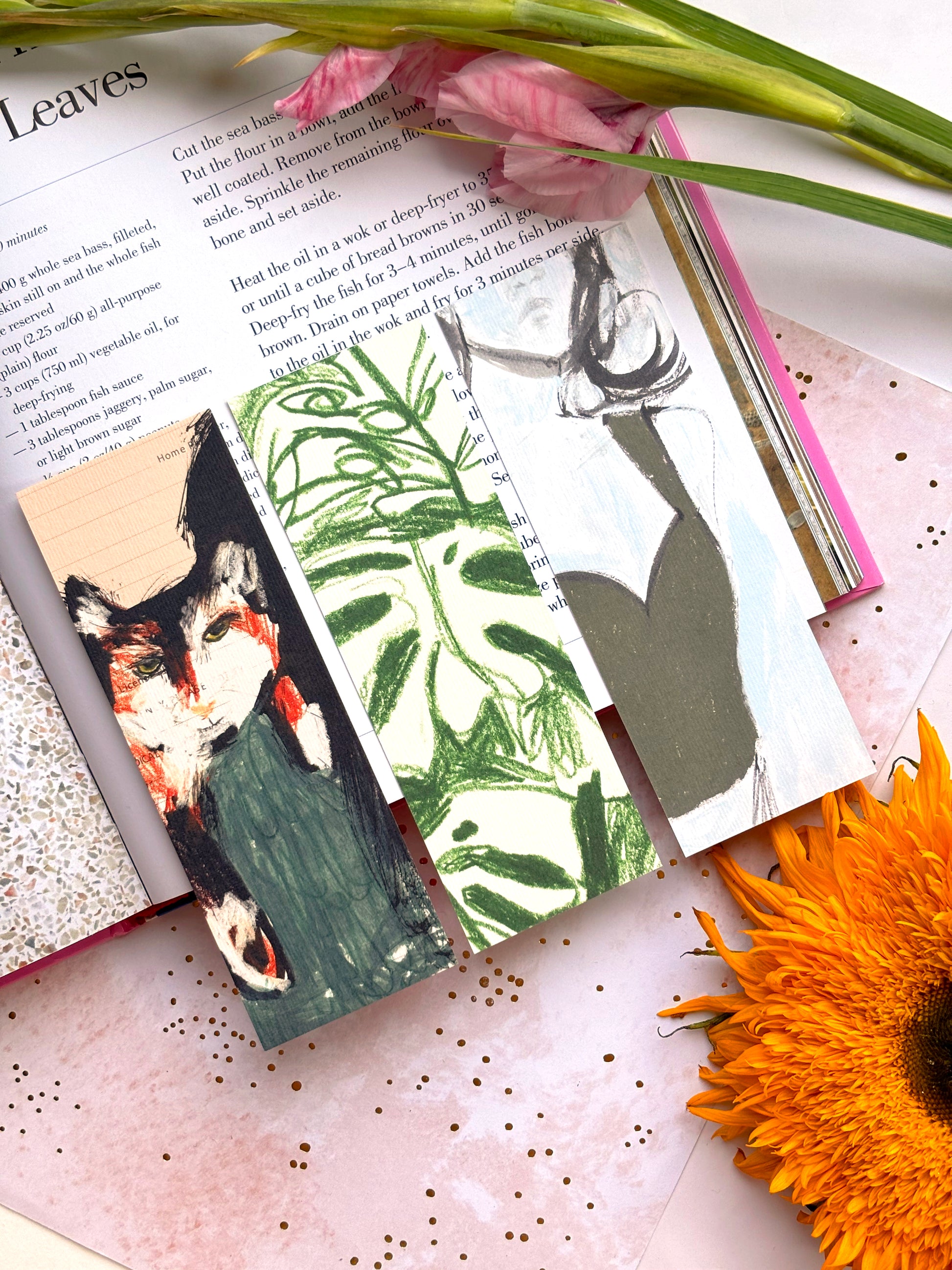 Bright Illustrated Double Sided Bookmark Set 2