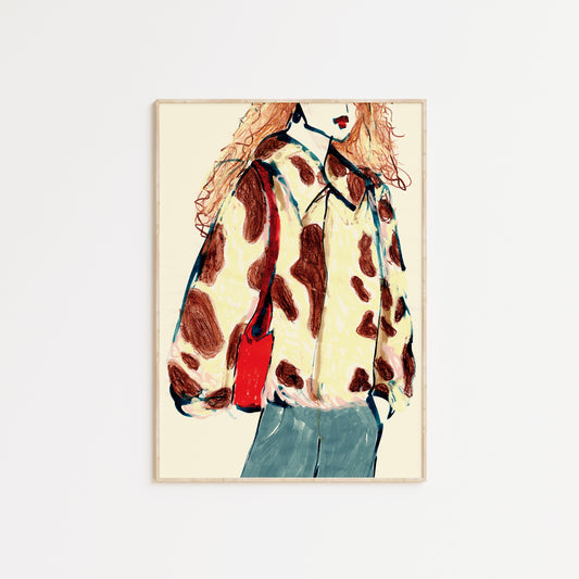 Cow Print Jacket Print