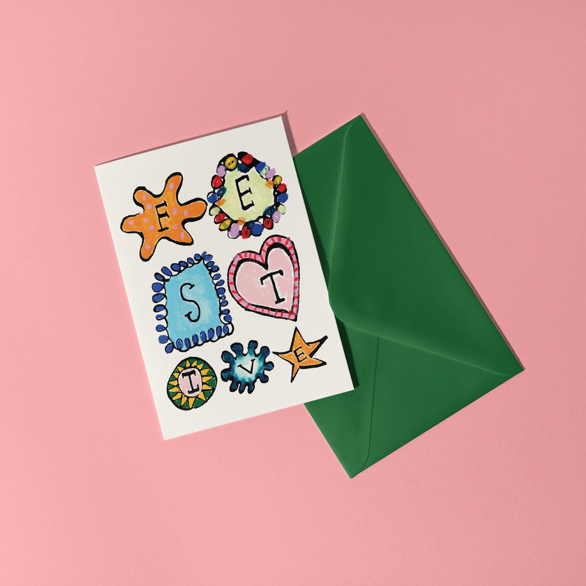 Festive Christmas Baubles Card