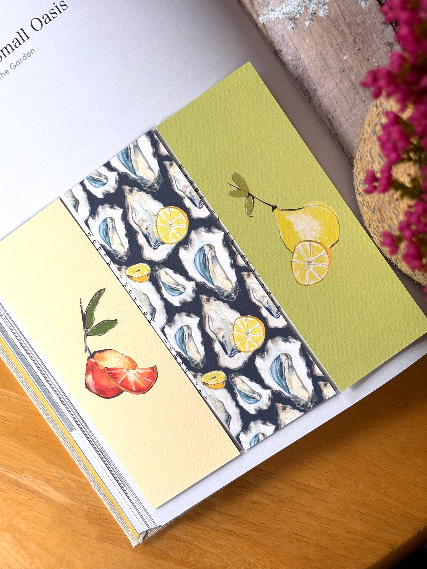 Fruit Bookmark Set of 3