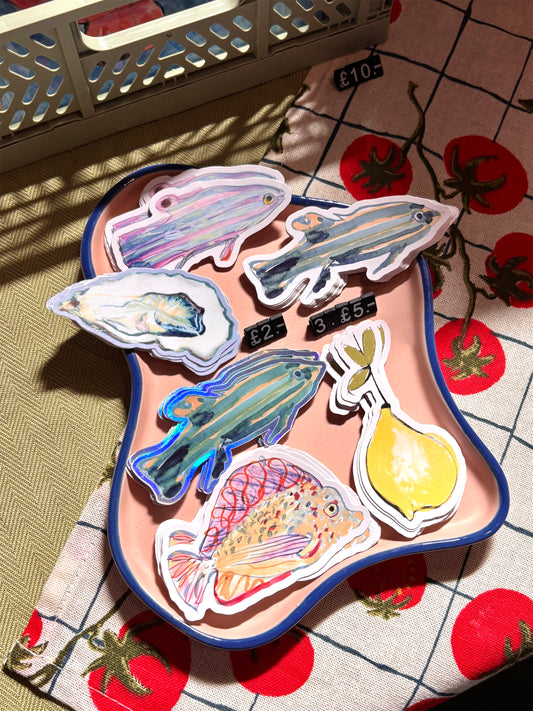Angel Fish Vinyl Sticker