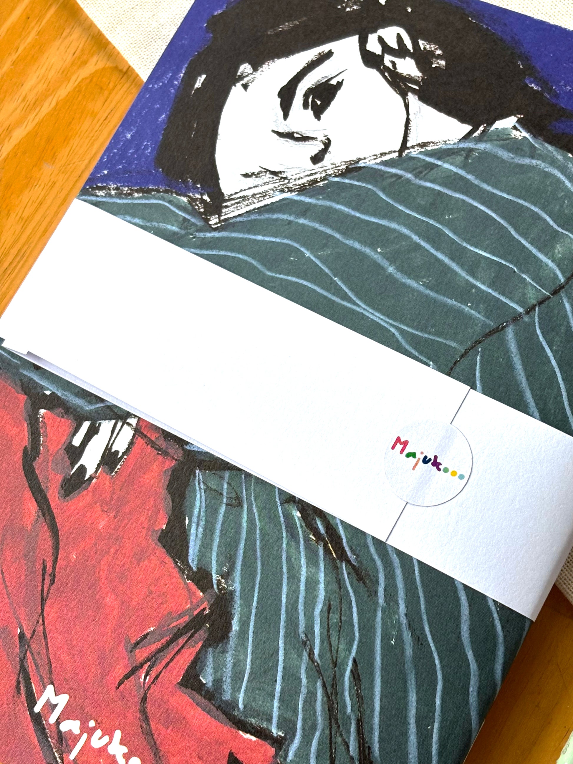 back of softcover notebook