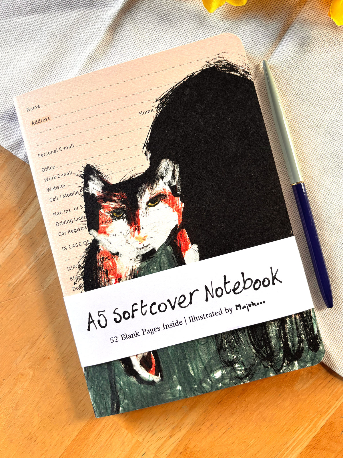 Calico Cat A5 Softcover Notebook