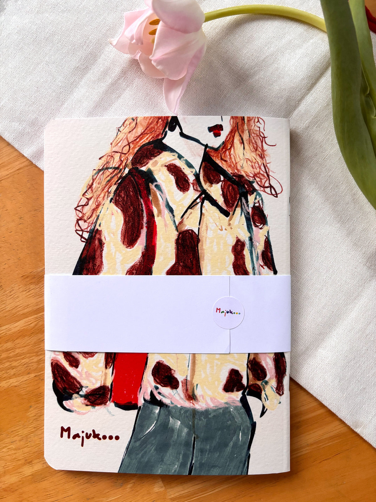 Cow Print Jacket A5 Softcover Notebook