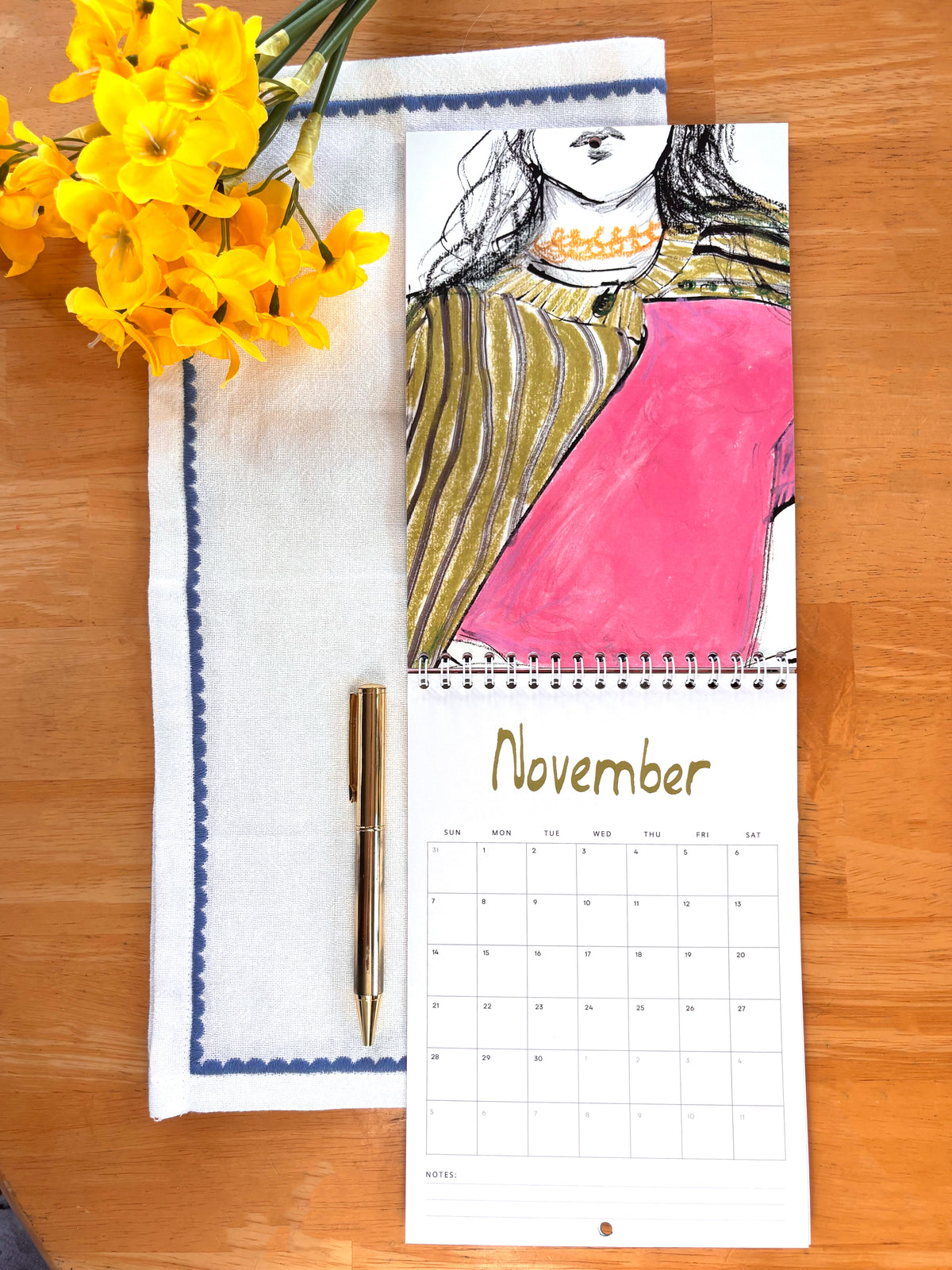 Patterned Fashion 2027 Calendar