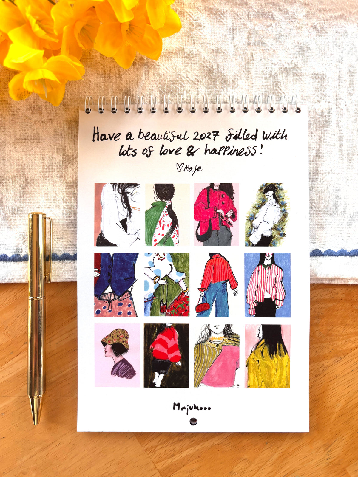 Patterned Fashion 2027 Calendar