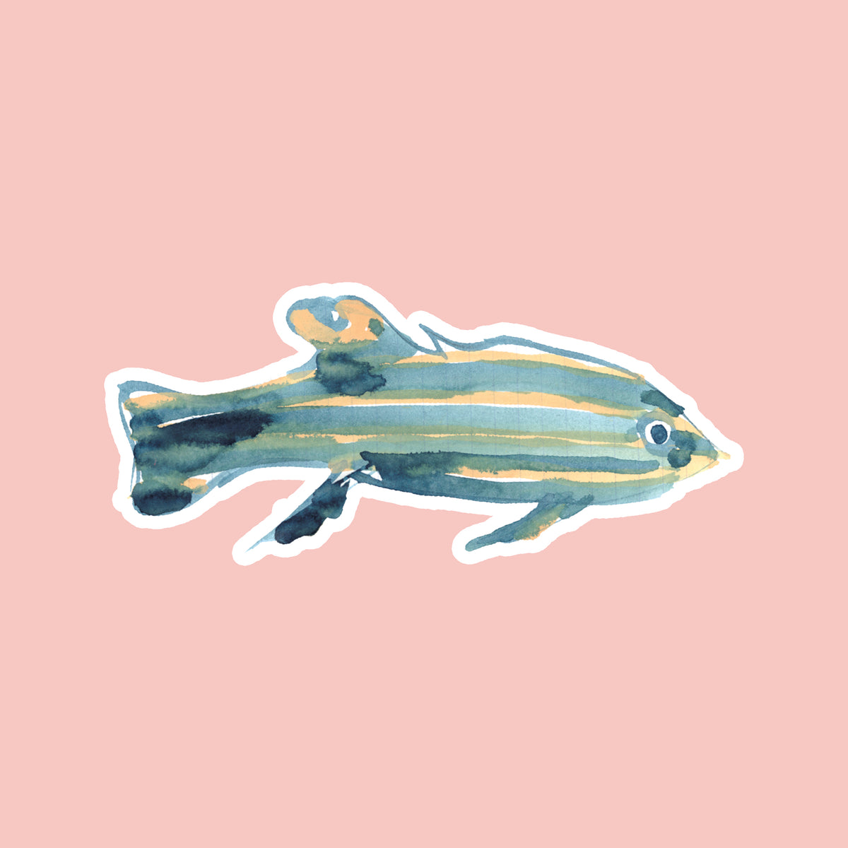 Striped Fish Sticker