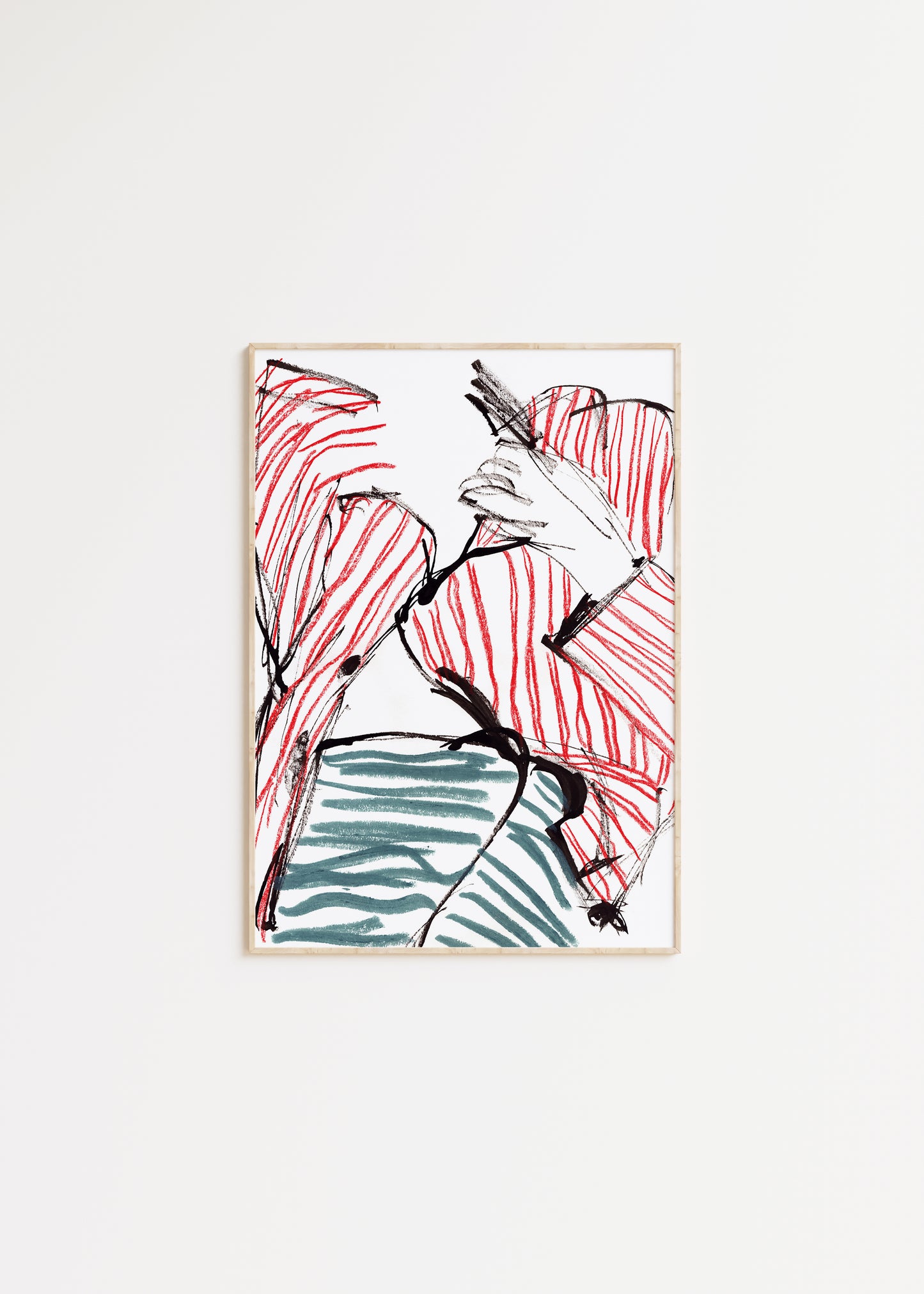 Abstract Striped Pyjama Print