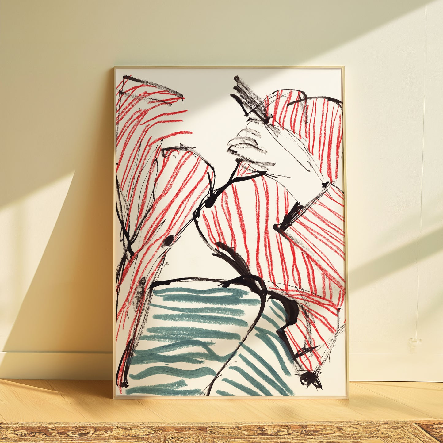 Abstract Striped Pyjama Print